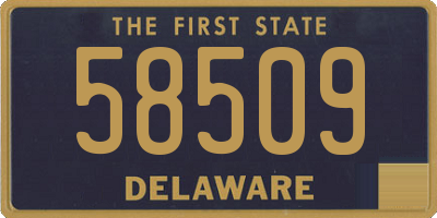 DE license plate 58509