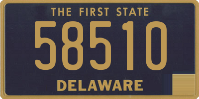 DE license plate 58510