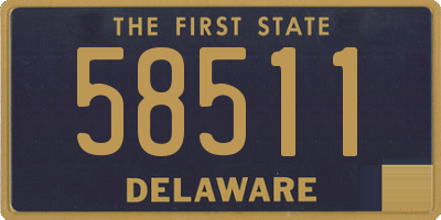 DE license plate 58511