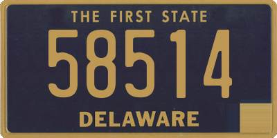 DE license plate 58514