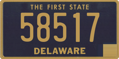 DE license plate 58517