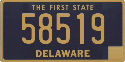 DE license plate 58519