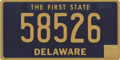 DE license plate 58526