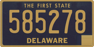 DE license plate 585278