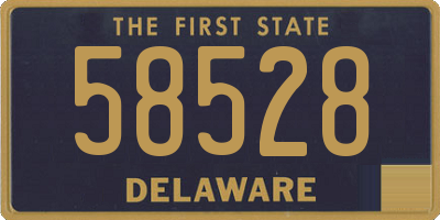 DE license plate 58528
