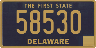DE license plate 58530