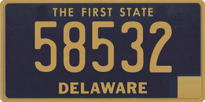 DE license plate 58532