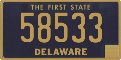 DE license plate 58533
