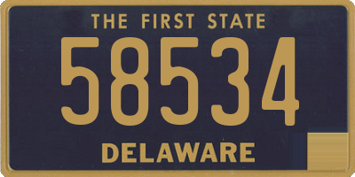 DE license plate 58534
