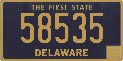 DE license plate 58535