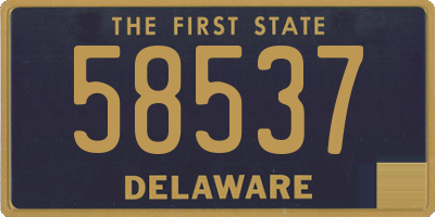 DE license plate 58537