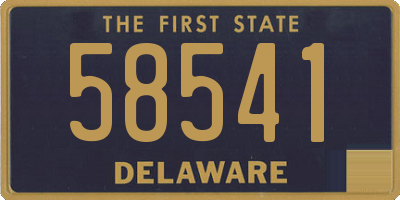DE license plate 58541