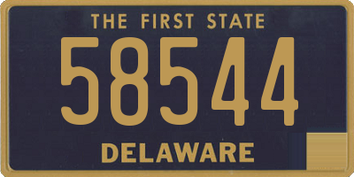 DE license plate 58544