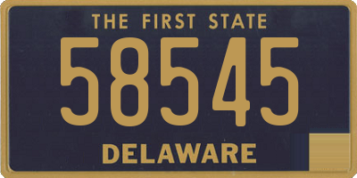 DE license plate 58545