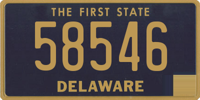 DE license plate 58546