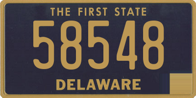 DE license plate 58548