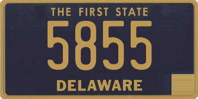 DE license plate 5855