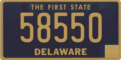 DE license plate 58550