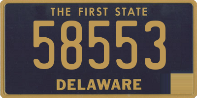 DE license plate 58553
