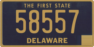 DE license plate 58557