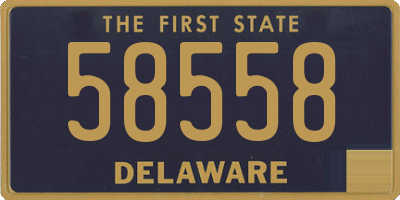DE license plate 58558