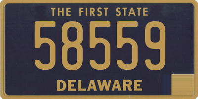 DE license plate 58559