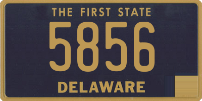 DE license plate 5856