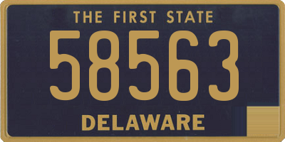 DE license plate 58563