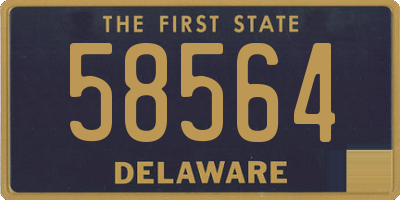 DE license plate 58564
