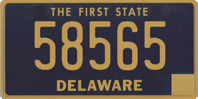 DE license plate 58565