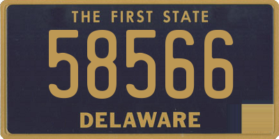 DE license plate 58566