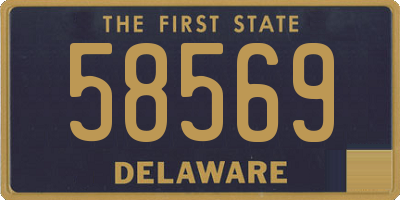 DE license plate 58569