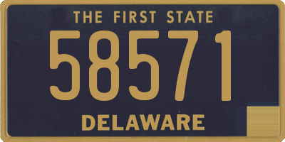 DE license plate 58571
