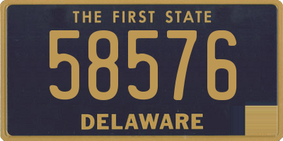 DE license plate 58576