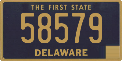 DE license plate 58579