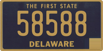 DE license plate 58588