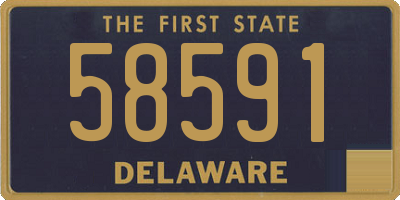 DE license plate 58591