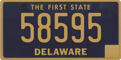 DE license plate 58595