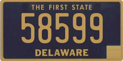 DE license plate 58599