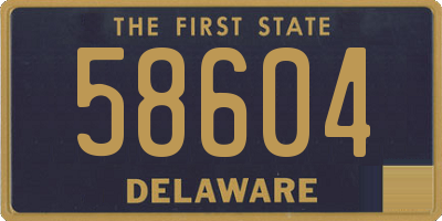 DE license plate 58604