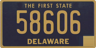 DE license plate 58606
