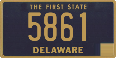 DE license plate 5861