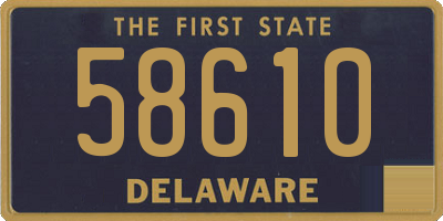 DE license plate 58610