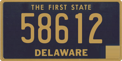 DE license plate 58612