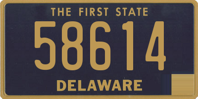 DE license plate 58614