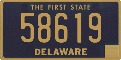 DE license plate 58619