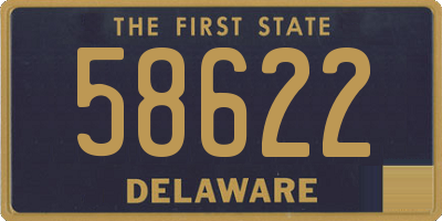 DE license plate 58622