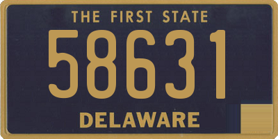 DE license plate 58631