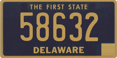 DE license plate 58632
