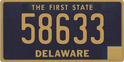 DE license plate 58633